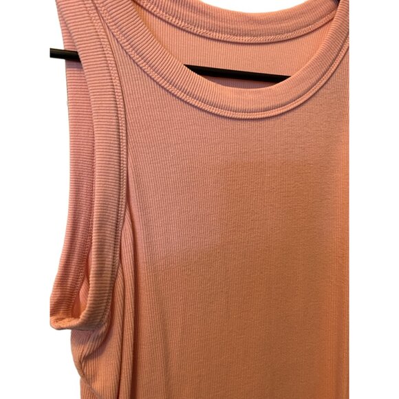 🌸3/$15🌸Blush Pink Ribbed Tank with Round Neckline sz M - Picture 2 of 3